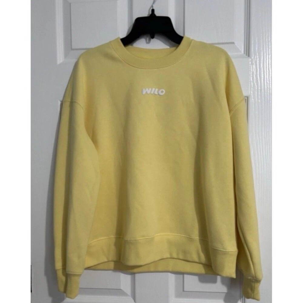 Wilo The Label Yellow Crewneck Sweatshirt Size Small Soft Comfortable